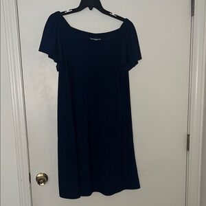 XL Elegant Navy Blue Women's Dress